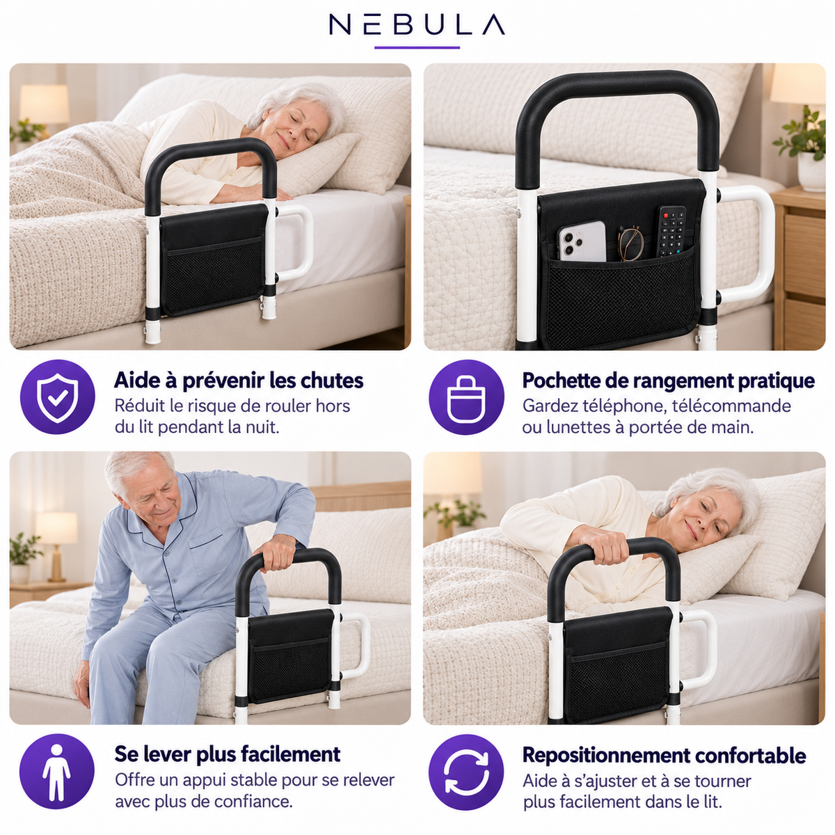 Barre d'Appui de Lit Nebula