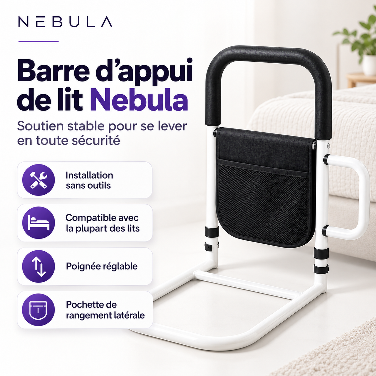 Barre d'Appui de Lit Nebula