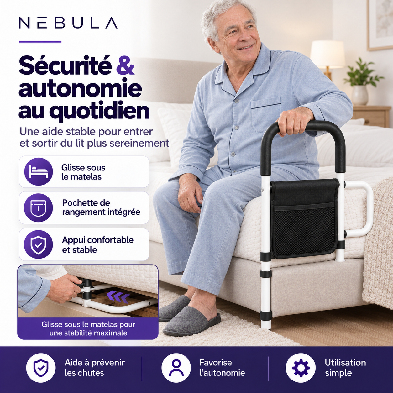 Barre d'Appui de Lit Nebula